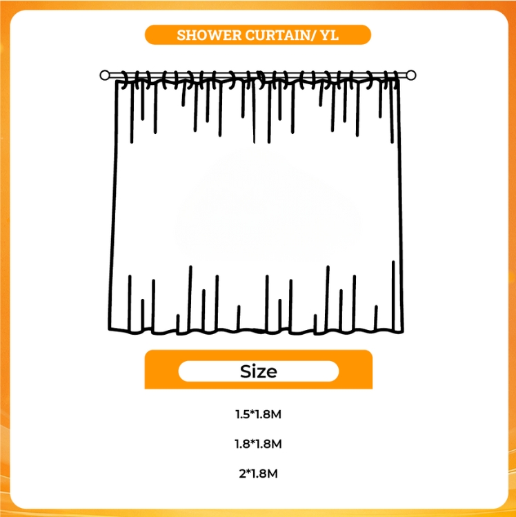 3D shower curtain - Pug Shop UK