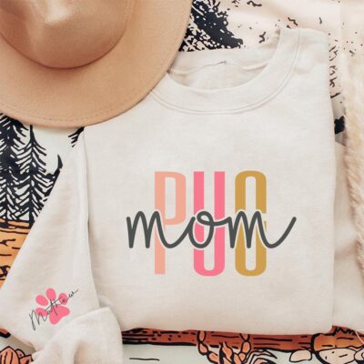 Pug Mom Mama Pet Owner Custom Sweatshirt