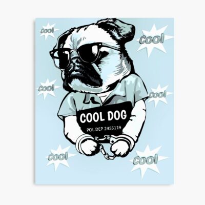 Pug Vintage Artwork Poster
