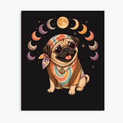 Pug Vintage Illustration Poster