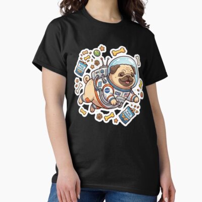 Pug Vintage Illustration T-shirt