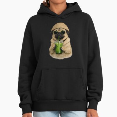 Pug Aesthetic Illustration Hoodie