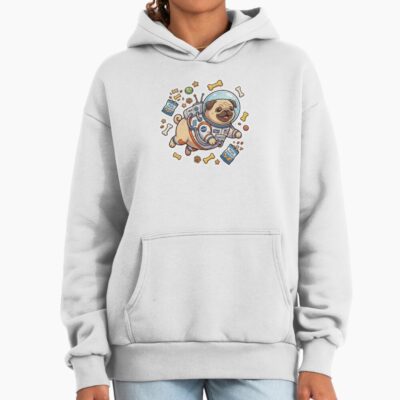 Pug Vintage Illustration Hoodie