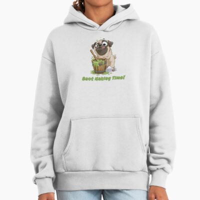 Pug Retro Design Hoodie