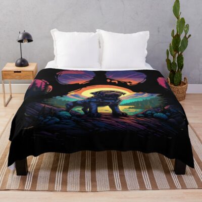 Pug Classic Artwork Throw Blanket
