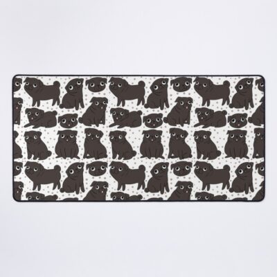 Pug Graphic Design Mouse Pad