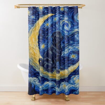 Pug Modern Artwork Shower Curtain