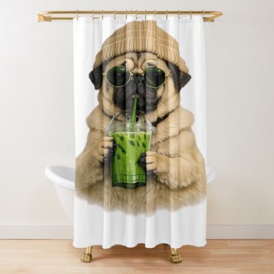 Pug Timeless Design Shower Curtain