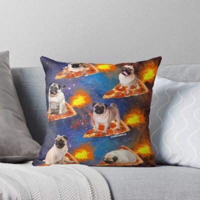 Pug Vintage Design Throw Pillow